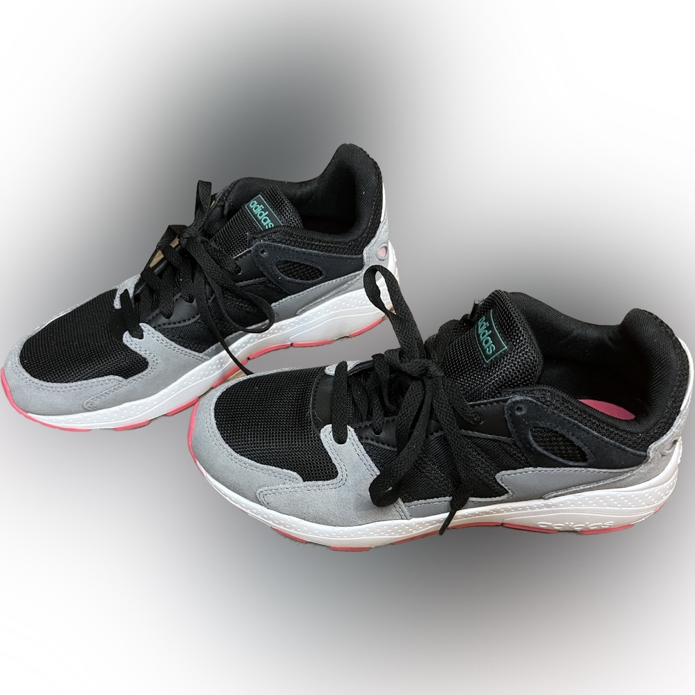 Adidas Crazychaos Cloudfoam Women’s Running Shoe Black Pink Sneakers Size 9